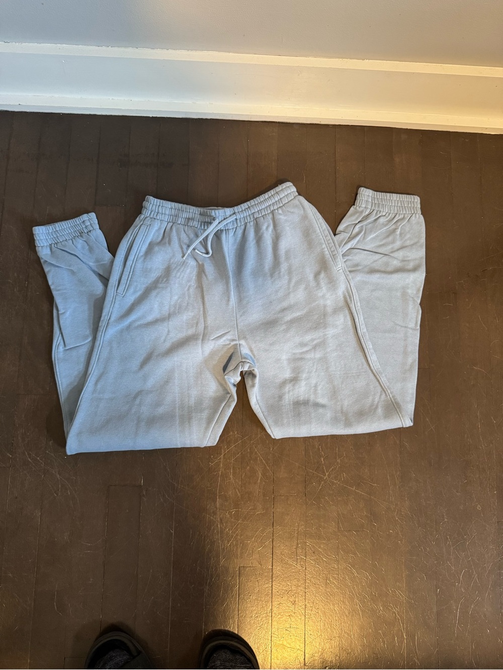 H&M Women's Light Blue Sweatpants with Drawstring